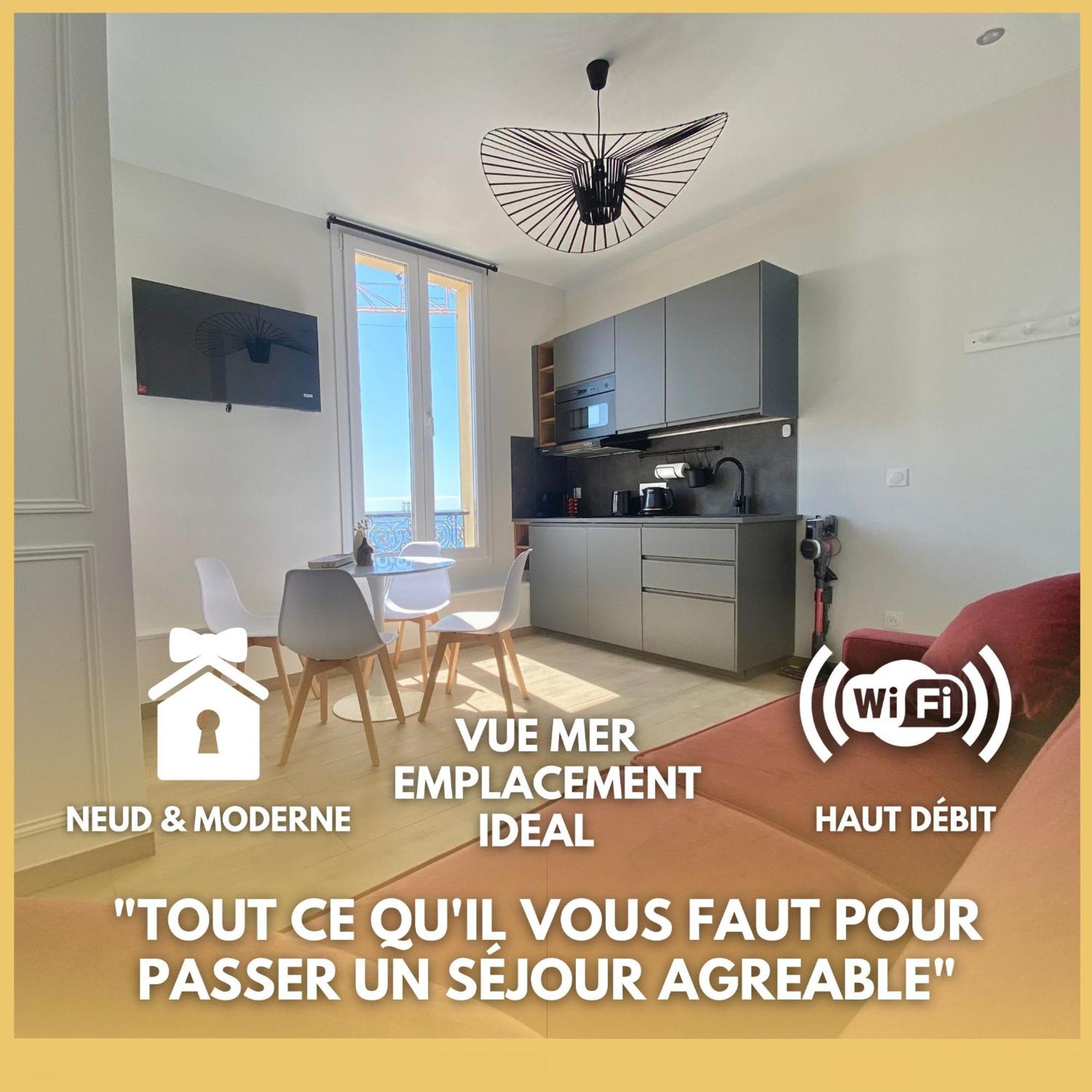 Appartement Moderne Climatise Monaco Vue Mer Cap-d'Ail Eksteriør billede