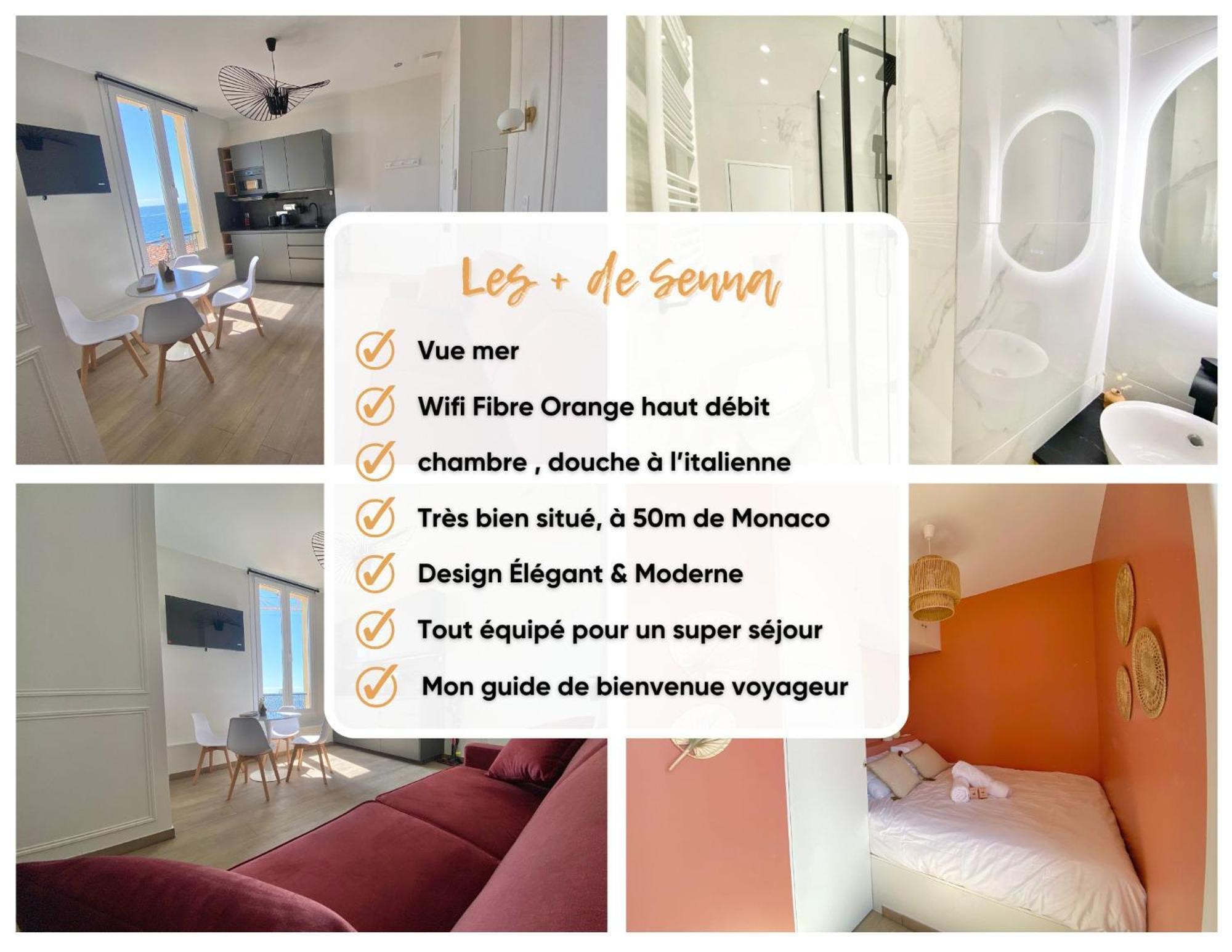 Appartement Moderne Climatise Monaco Vue Mer Cap-d'Ail Eksteriør billede